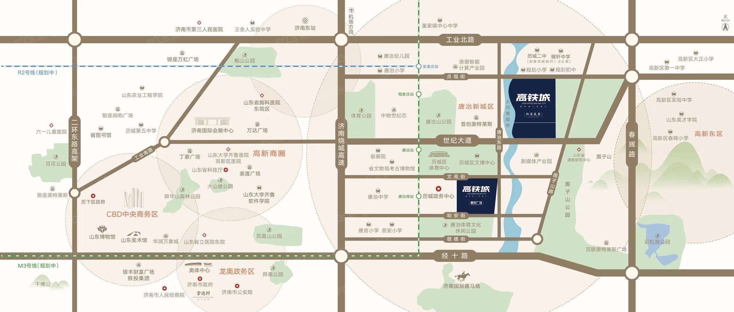 济南 高铁城位置图