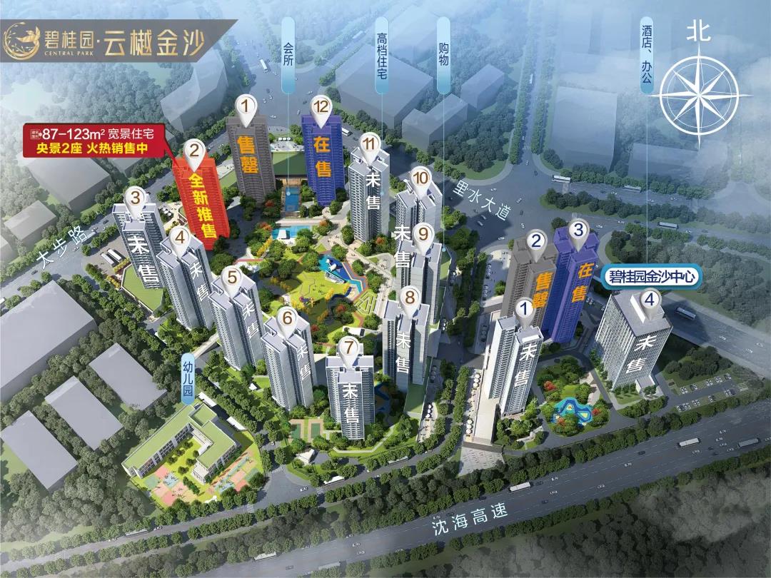 碧桂园云樾金沙加推全新央景2座3天劲销1亿