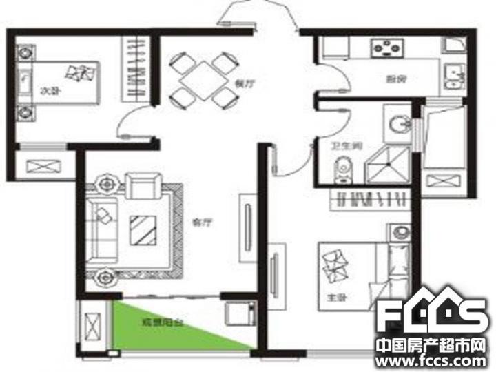 南昌房产超市网 南昌小区 新建小区 红谷新城 户型编号 户型图 楼型