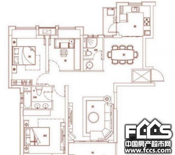 南昌房产超市网 南昌小区 东湖小区 世茂天城 户型编号 户型图 楼型