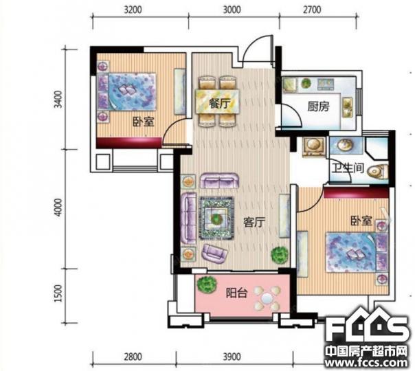 住宅 户 型 3室2厅2卫 面 积 约115m 户型简介 绿地伊顿公馆3室2