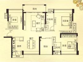 三水观景豪园125方户型户型图