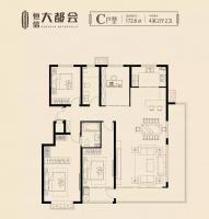 沾化恒信大都会c户型户型图