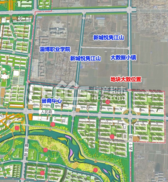 [淄博市2018(增量)-储经004-3]号地块位于淄博经济开发区规划支路以东