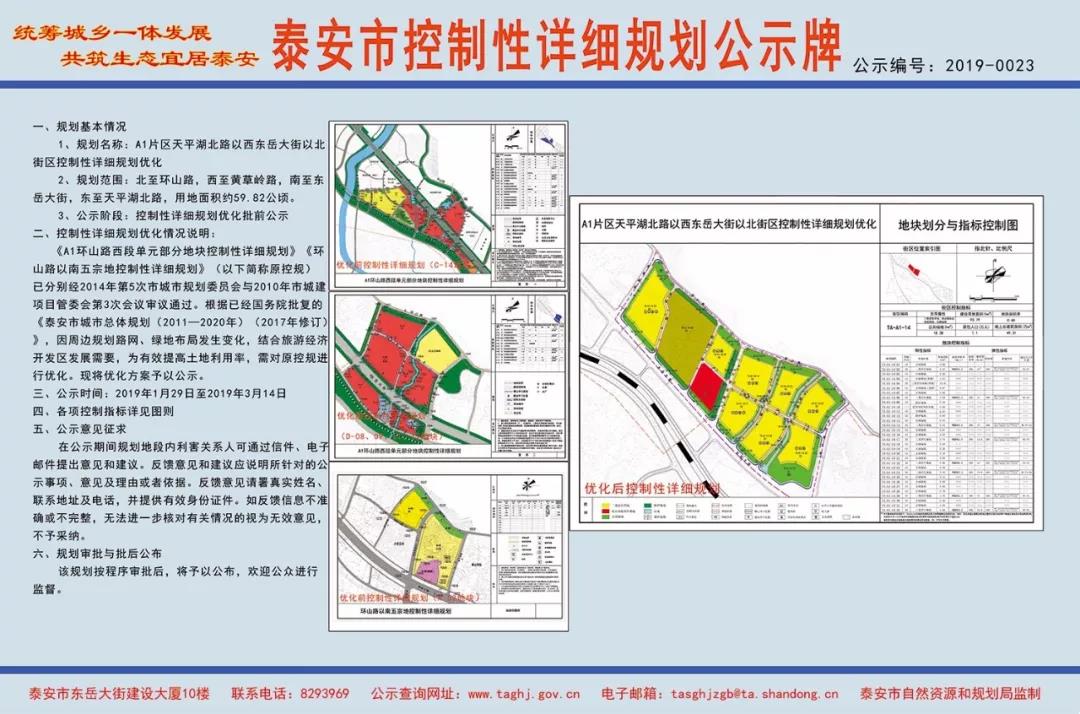 共100余公顷!泰安三处详细规划公示出炉,涉及居住,商服,医疗等用地