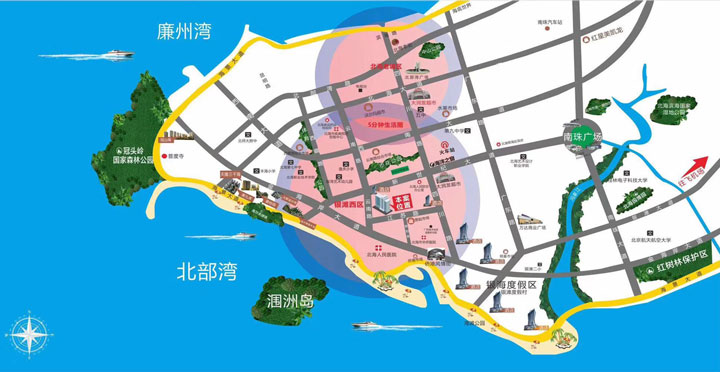 「北海东峰华府低密度纯板楼,稀有小户型首付8万起 北海房产超市