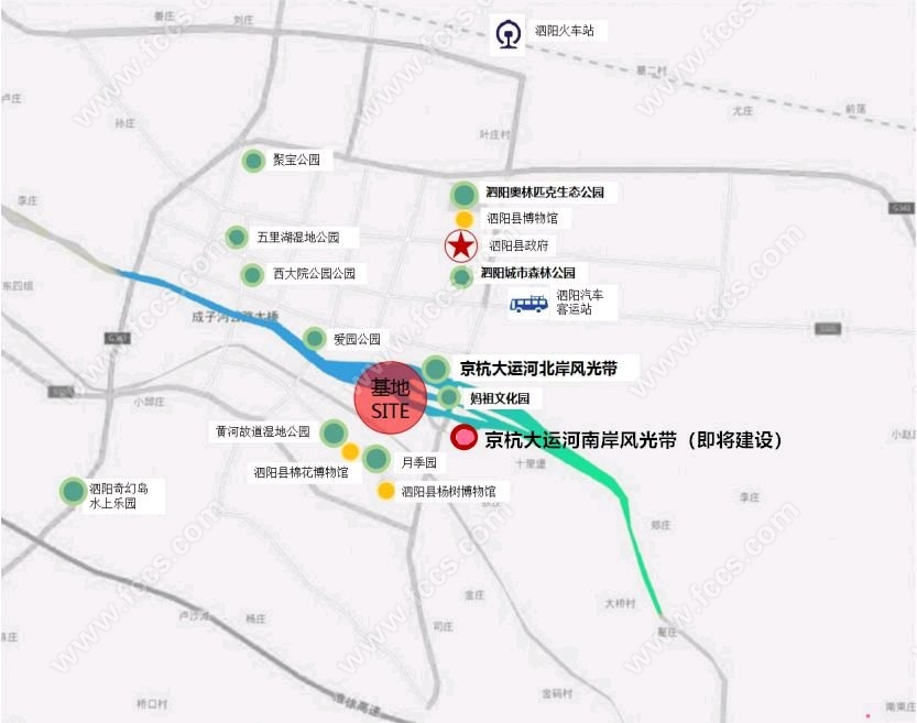 泗阳城市公园景观建设分布图