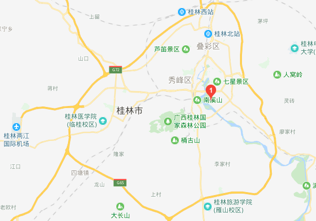 第六园在桂林市的位置.