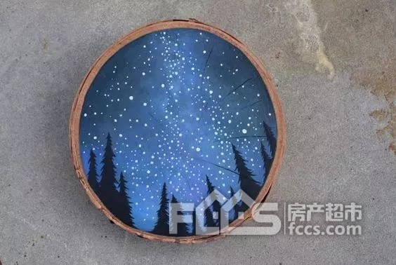 年轮木画diy 湖州府带你把星空绘在年轮里!