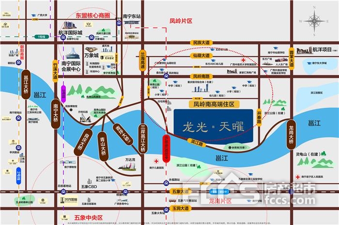 南宁2.0低密度社区龙光天曜现主推约98-140㎡瞰江户型