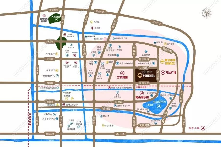 万和金街享受通州发展红利,双机场加持,南通高铁西站,通州湾产业