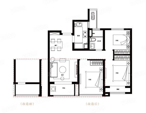 中海寰宇天下89㎡户型图