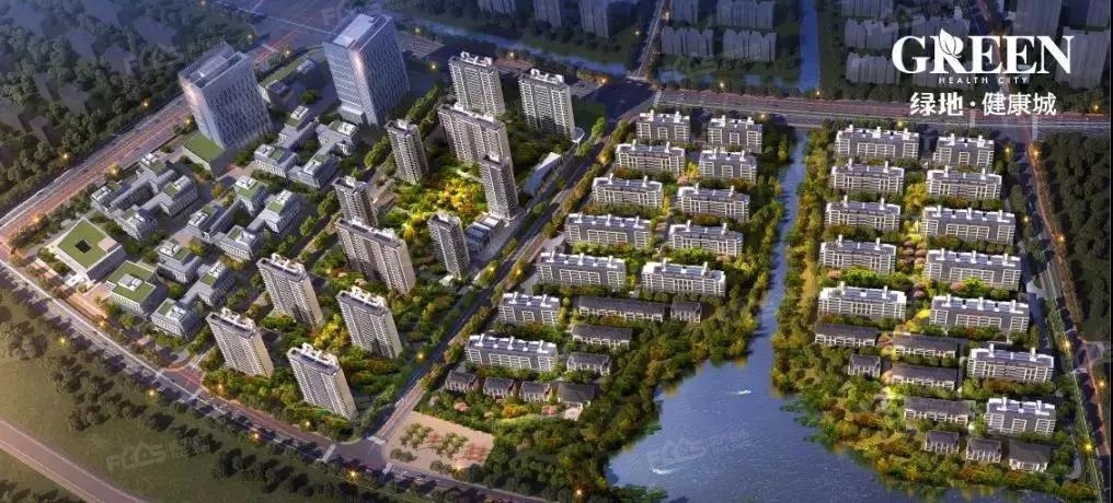 扬州绿地健康城一天之内获批18张建筑工程规划许可证,项目即将施工
