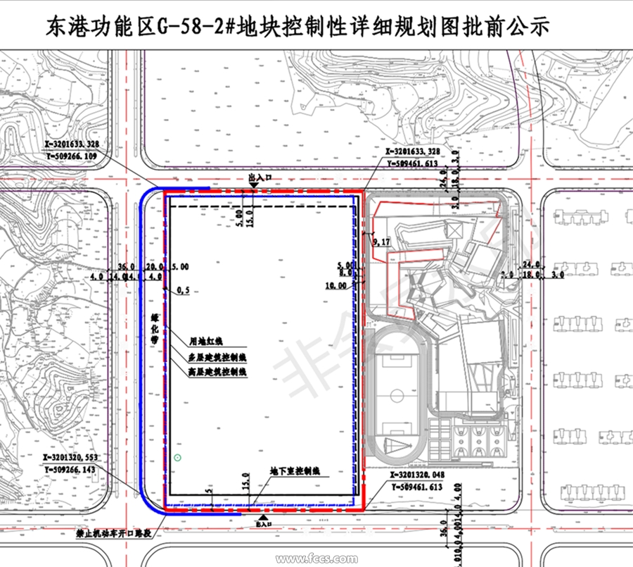 【衢州规划】东港g-58-2#地块批前公示,规划住宅和商业