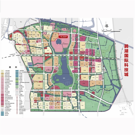 (鹃湖国际科技城示意图)