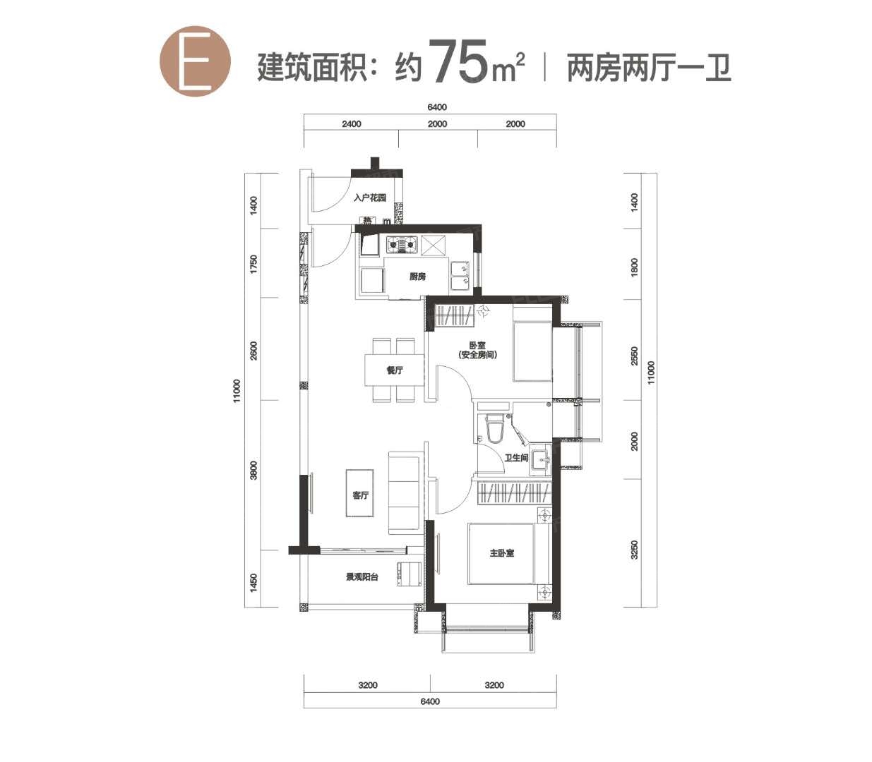 佛山时代天境户型图多少钱一方