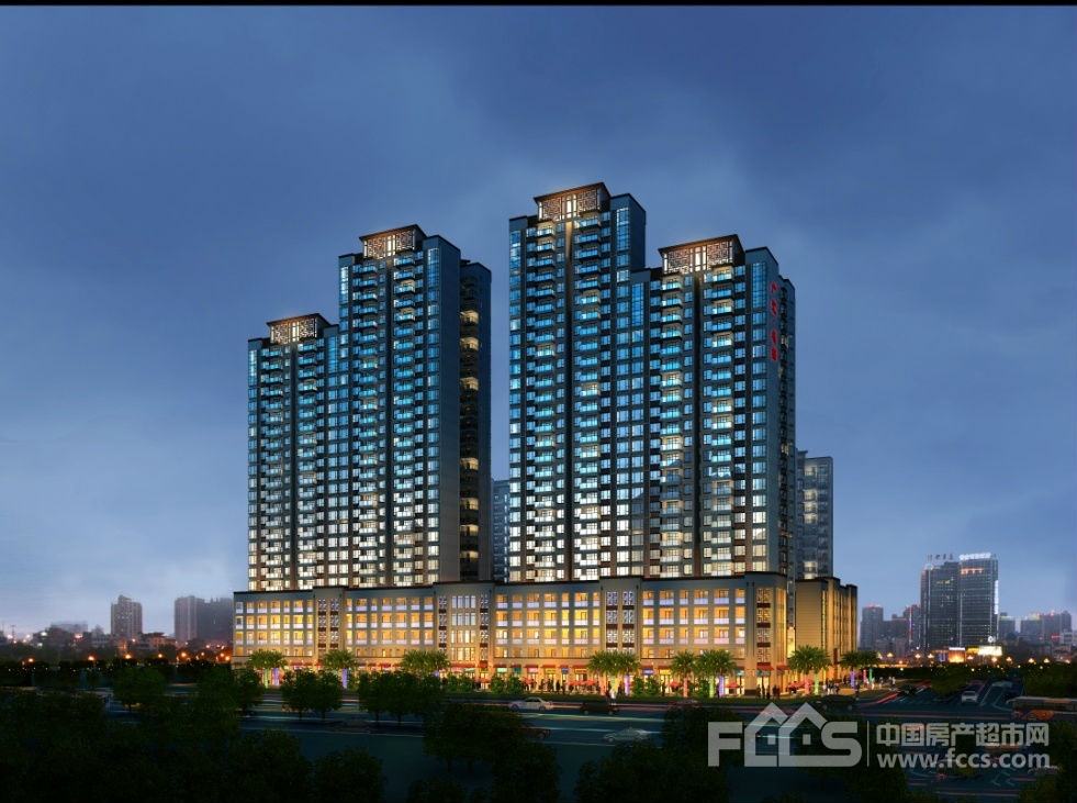 南宁广汇名都夜景效果图