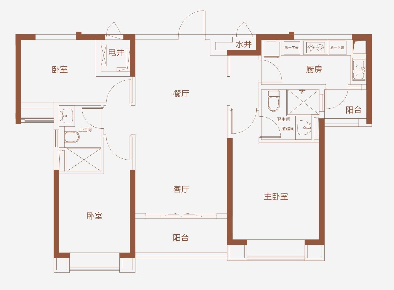 佛山三水恒大雅苑户型图样板间