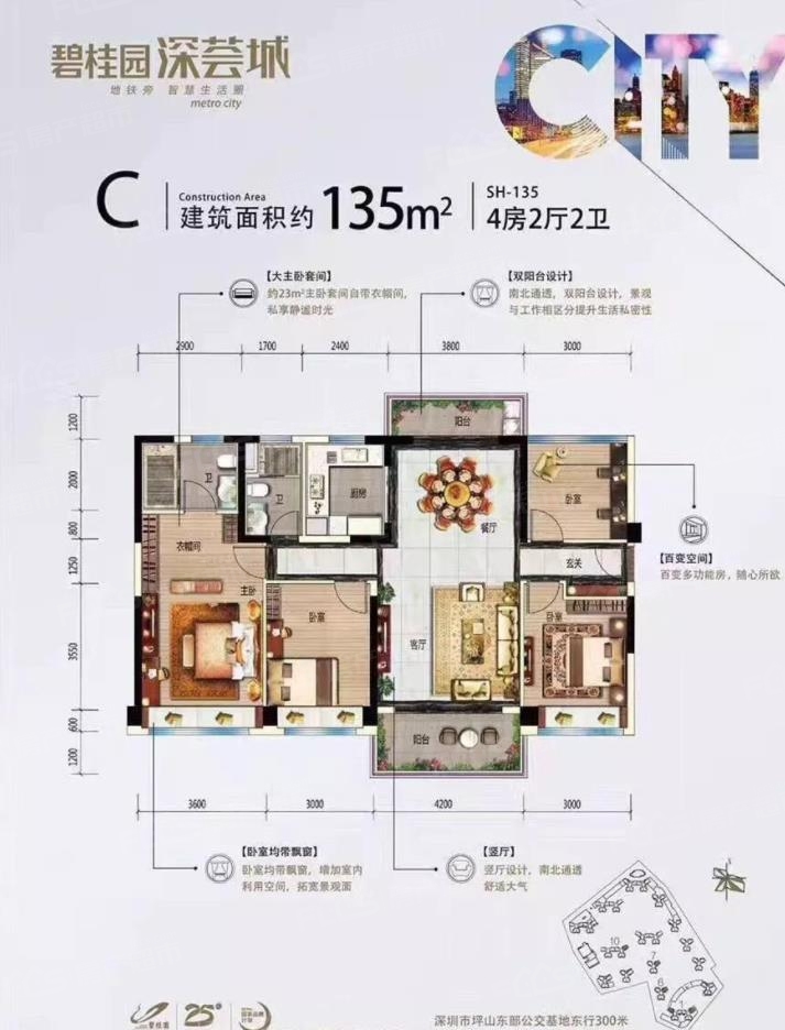 惠州碧桂园深荟城户型怎么样?户型好不好?