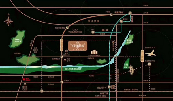 涿州鸿坤理想尔湾-区位图