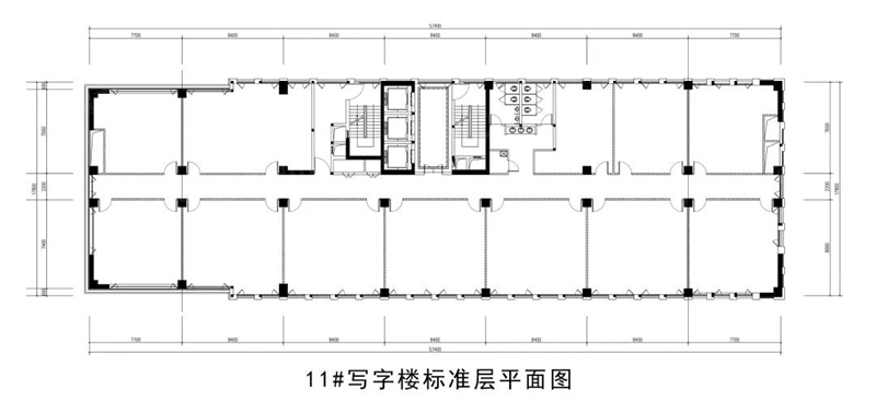 整层面积约1065平方米,弹性定制空间,可根据实际办公需求进行自由分割