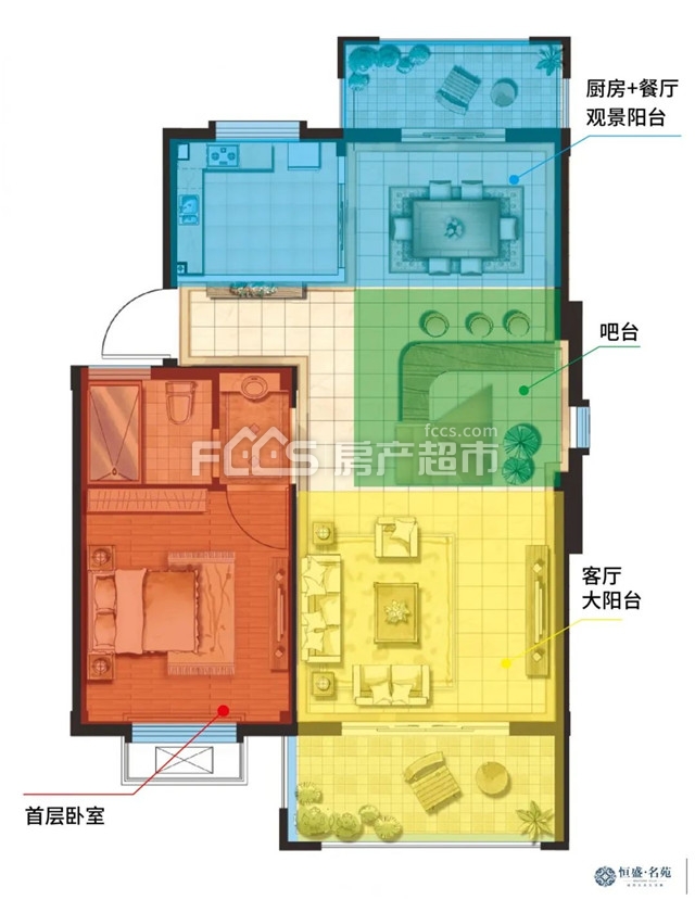 恒盛名苑总价148万起,让少数衢州青年先"墅"起来