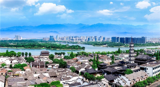 衢州城市实景图
