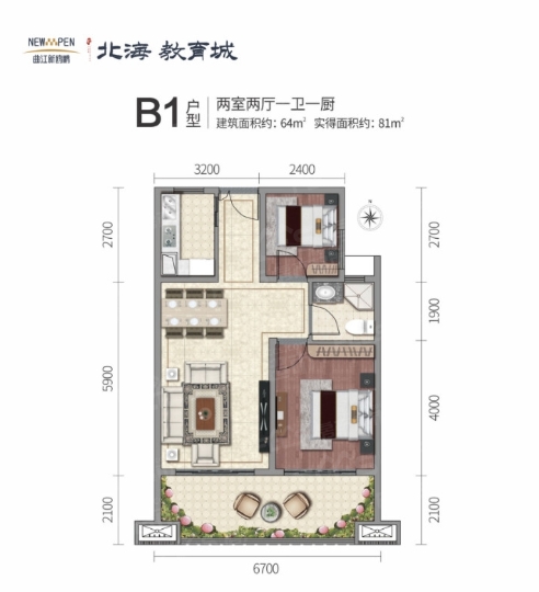 北海曲江新鸥鹏北海教育城新房户型,曲江新鸥鹏北海教育城在北海哪里