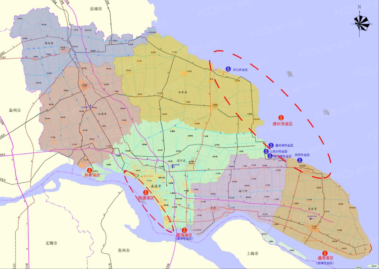 南通港规划4大港区!沿江新增客运邮轮服务功能
