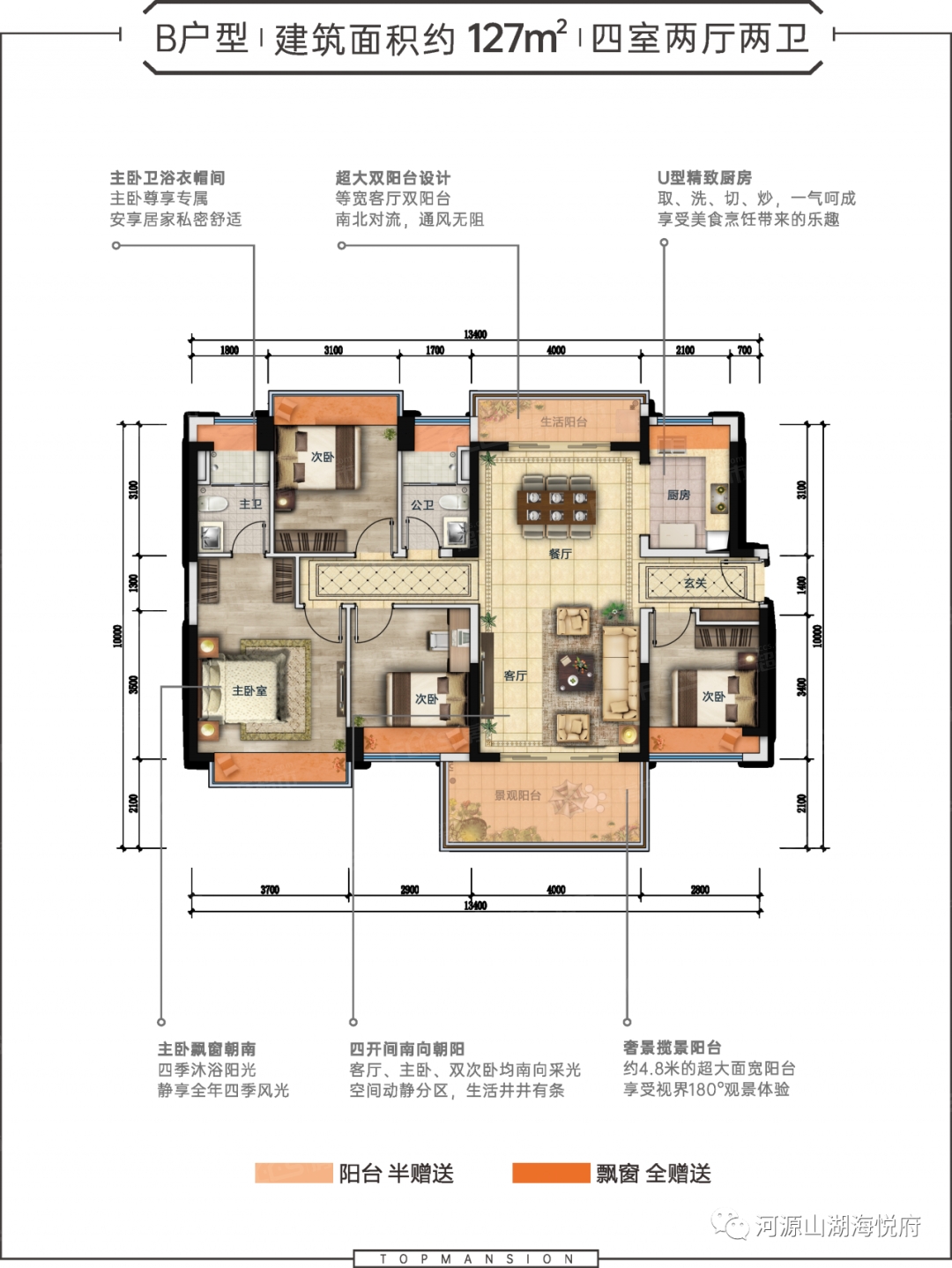 山湖海奥园·悦府户型鉴赏