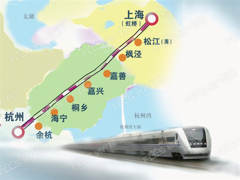          沪杭城际铁路图