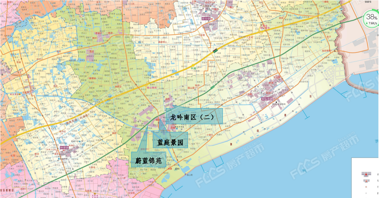 独山港,林埭新房分布