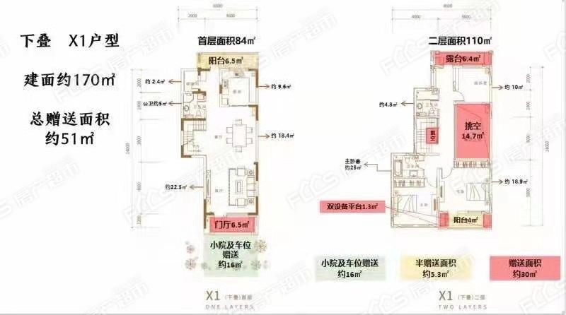 香河世茂香颂叠拼别墅项目户型介绍香河新房推荐