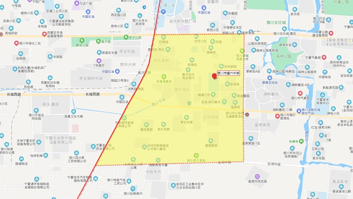 2021年银川市三区中学学片划分(图文版)