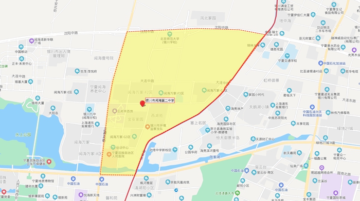 2021年银川市三区中学学片划分(图文版)