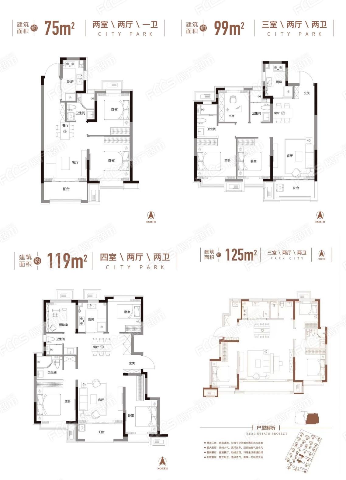 大华国展公园世家户型图