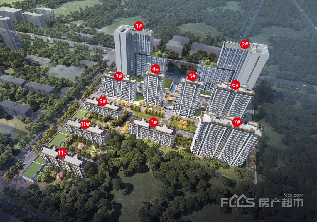 建设路与二干路交汇处西南角荣盛·江山印开盘房源:预计加推17#楼