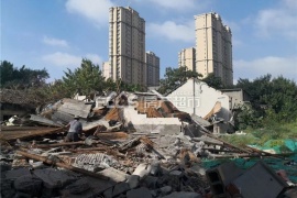 滕州荆河东路鲁南机床厂宿舍区域房屋拆除正的配图