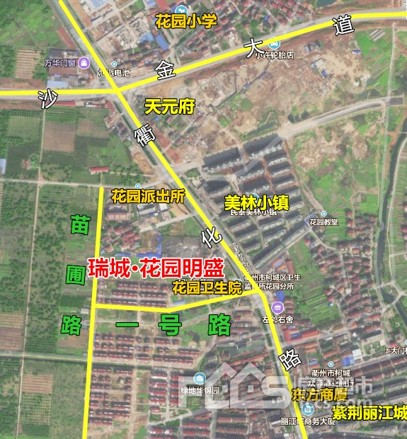 瑞城·花园明盛楼盘位置图1