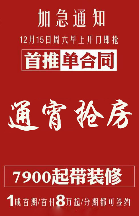 萬科魅力之城首付一成8萬起其餘部分6期免息分期付款