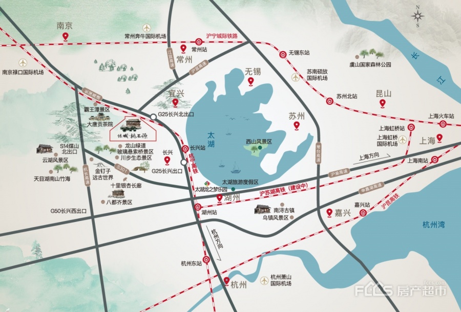 「绿城·长兴桃花源项目地址查询及周边环境」- 长兴房产超市