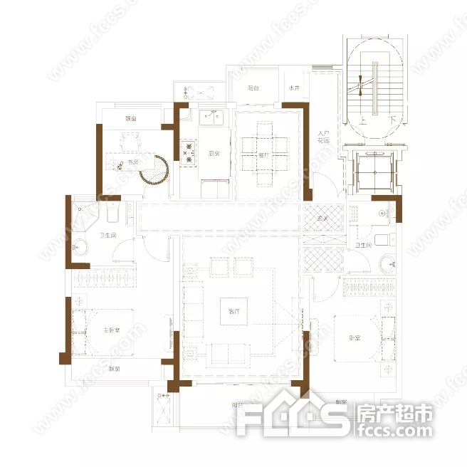 天山国宾壹号楼盘户型图1