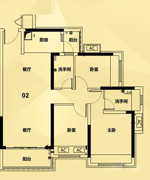 佛山恒福新城户型图图片