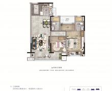 3室2厅2卫的户型图