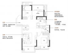 3室2厅1卫的户型图