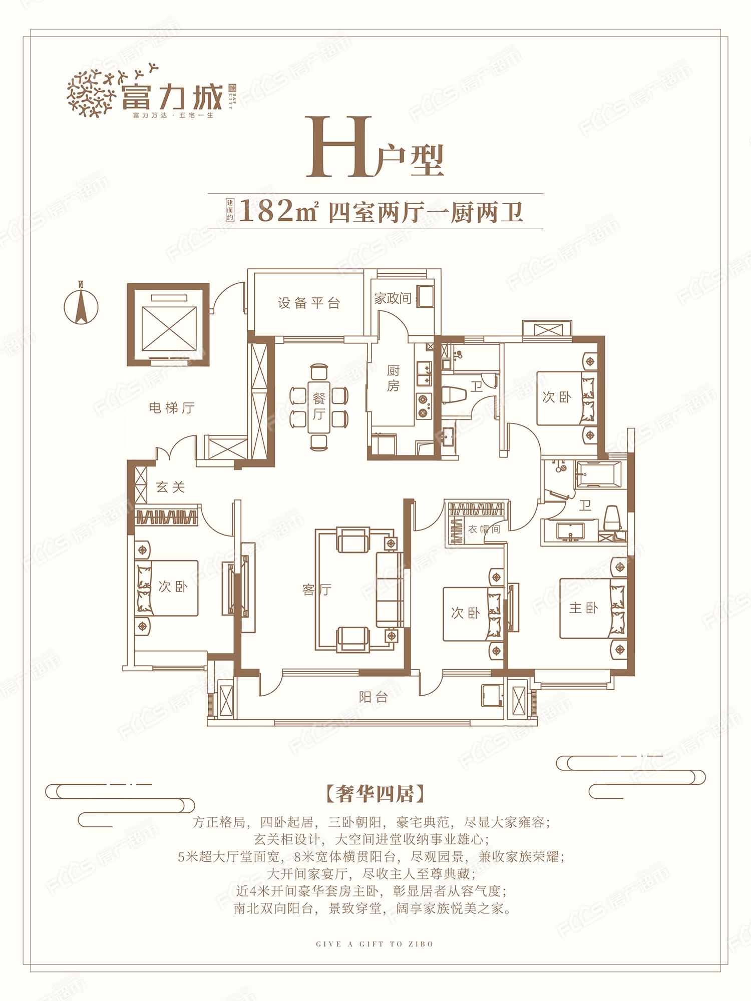 富力城 户型图图片