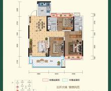 3室2厅2卫的户型图