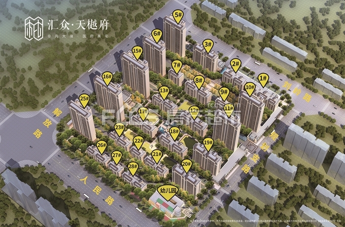 汇众·天樾府楼盘总平图1