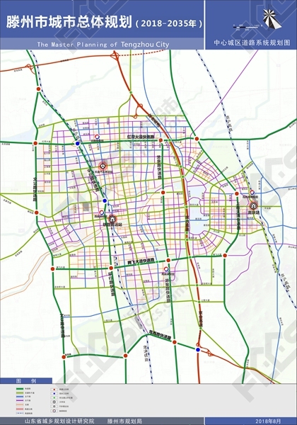 滕州市城市规划图高清图片