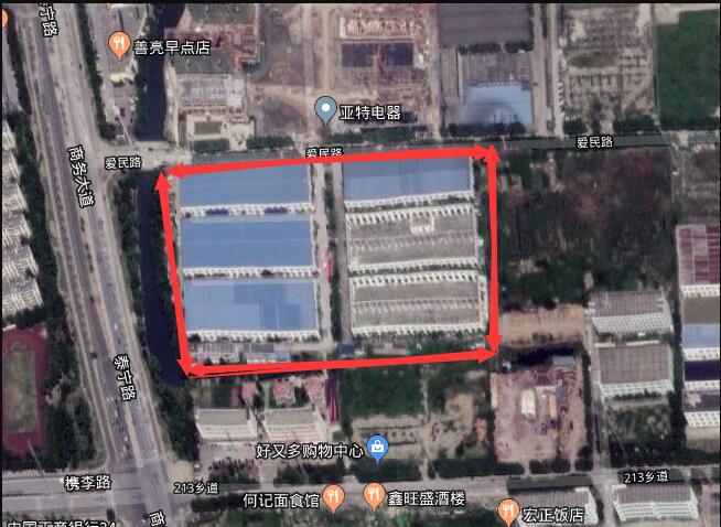 地块区位图（来源浙江省土地使用权交易系统）